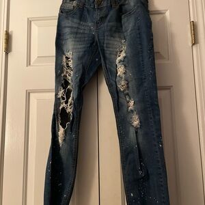 Didifo Rela Distressed Blue Jeans Y2K